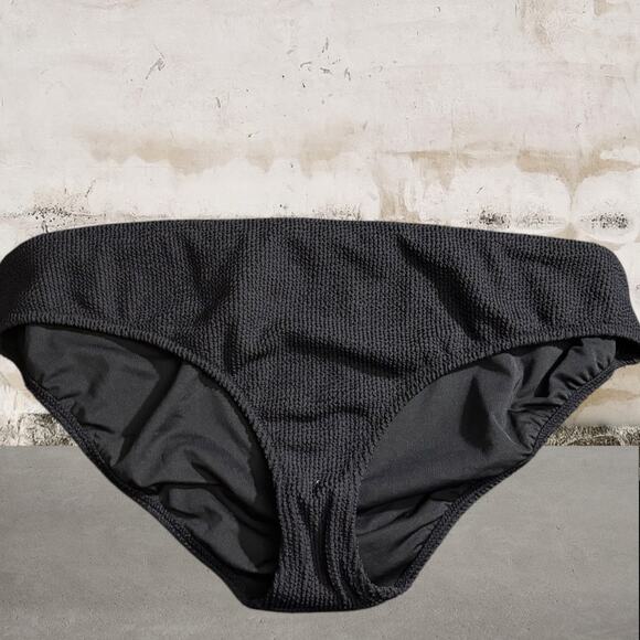 J. Crew NWT Black Ribbed Bikini Bottom Size 3X - Picture 1 of 6